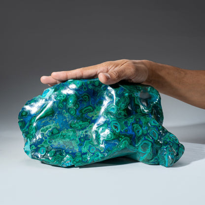 Polished Malachite and Azurite Freeform