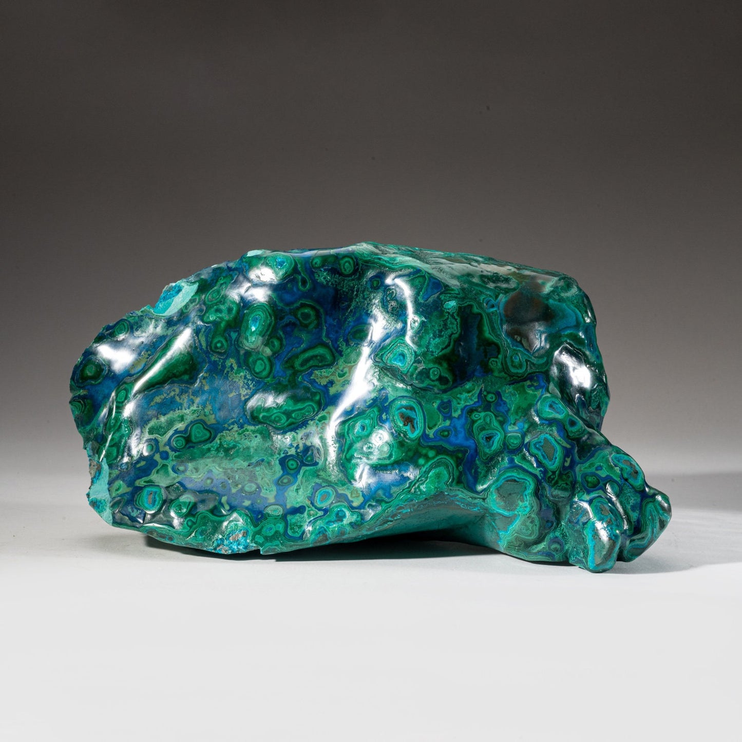 Polished Malachite and Azurite Freeform