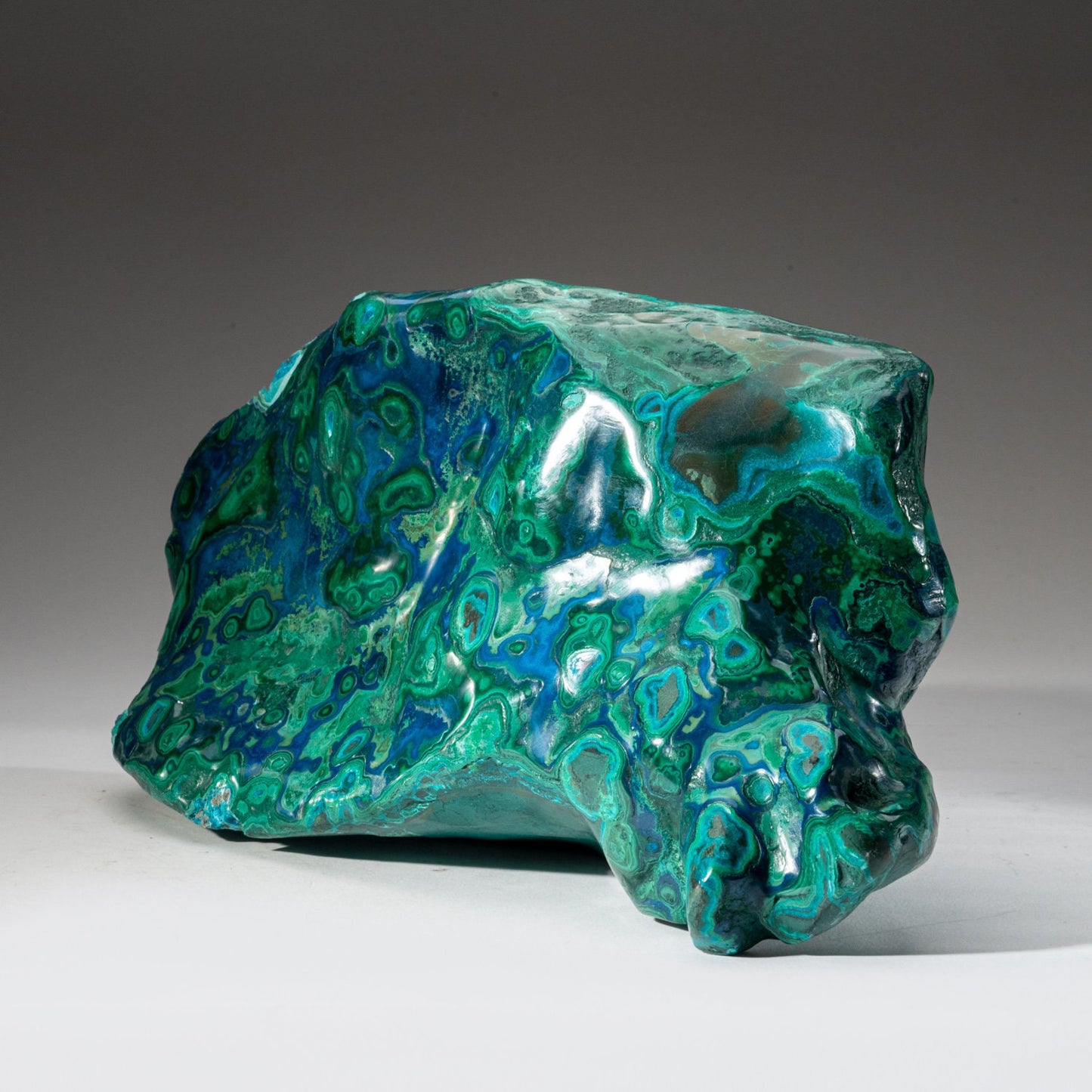 Polished Malachite and Azurite Freeform