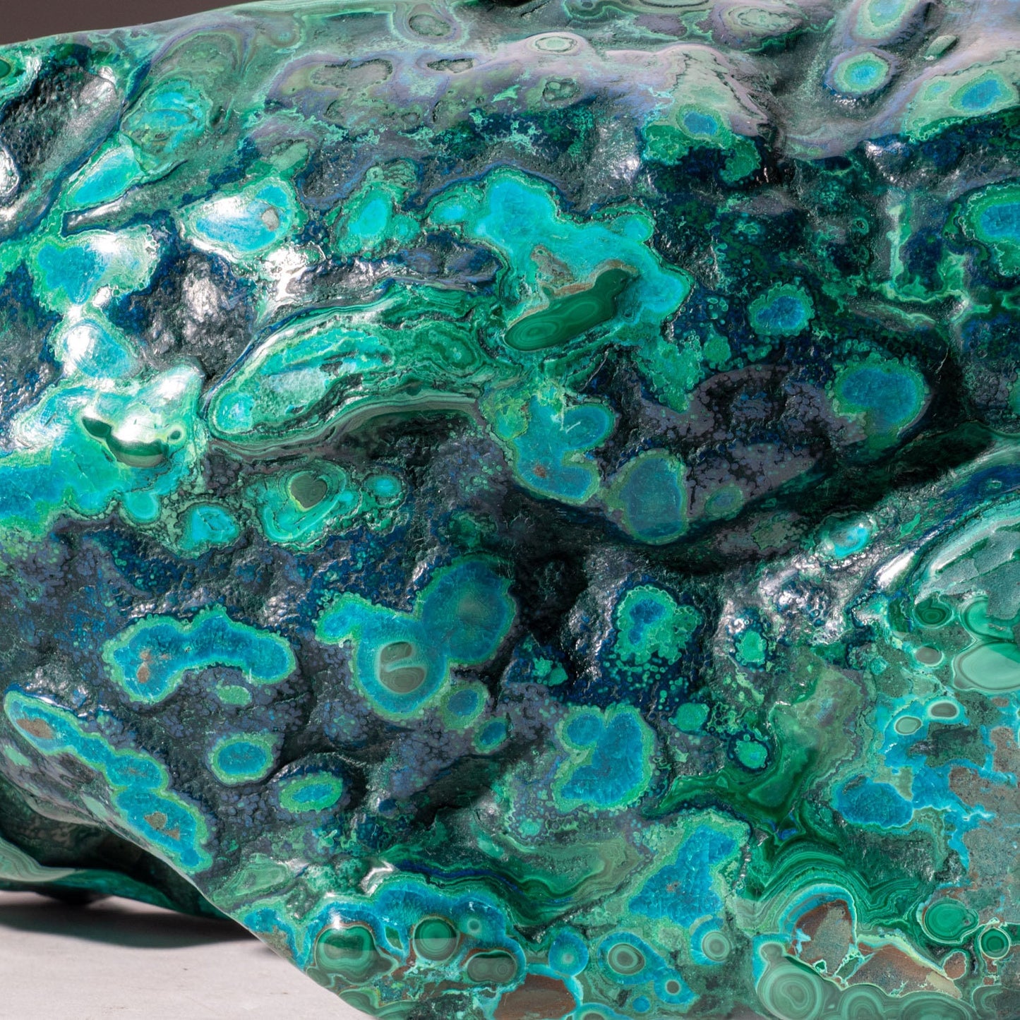 Polished Malachite and Azurite Freeform