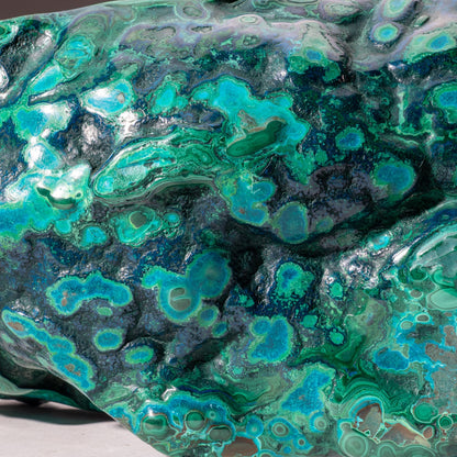 Polished Malachite and Azurite Freeform